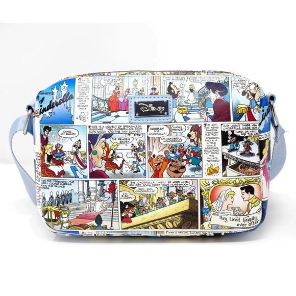 Handbags - Disney Cinderella Comic Crossbody Bag Disney World Fantasy Land Princess Blue